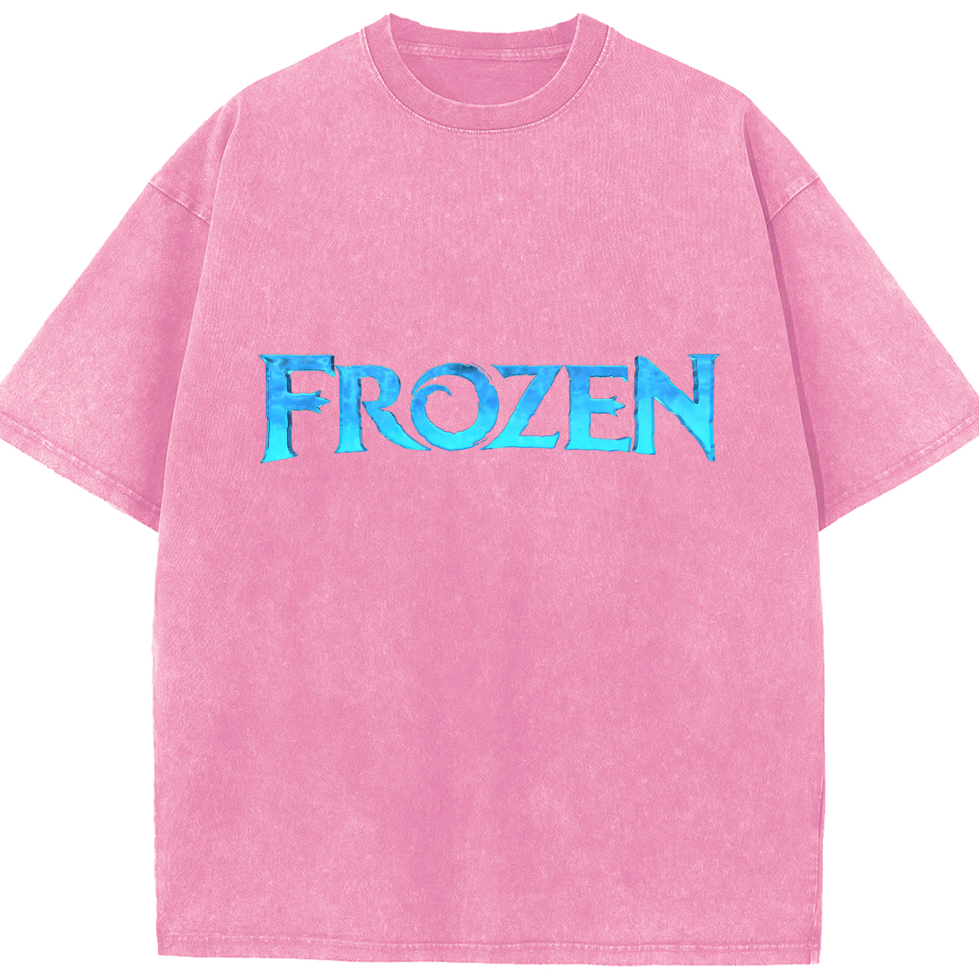 （画像用） アナと雪の女王 アンナ エルサ Frozen Anna Elsa 綿100% ヴィンテージ風 半袖Tシャツ（フロントプリント）